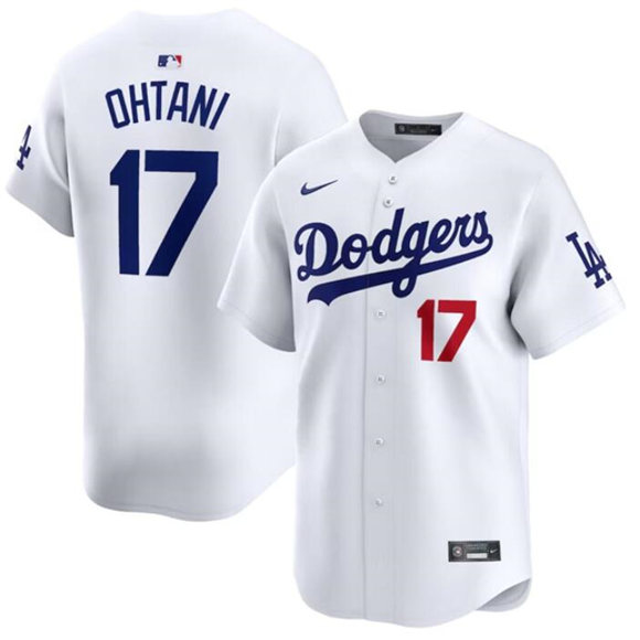 Youth Los Angeles Dodgers #17 Shohei Ohtani White Home Limited Stitched Baseball Jersey